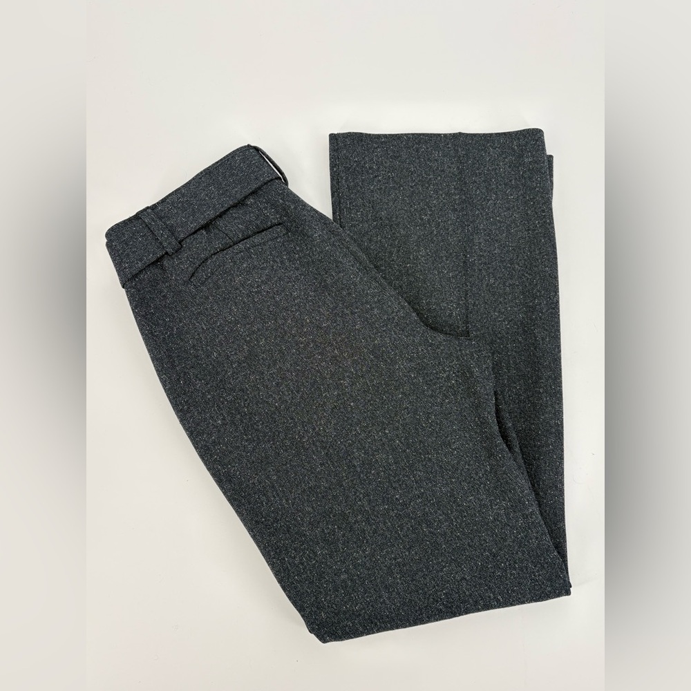 LOFT Marisa Trouser Pant with Belt Slate Grey Women’s 8P